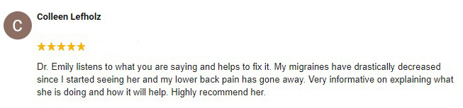 Chiropractic Chesterfield MO Colleen Testimonial